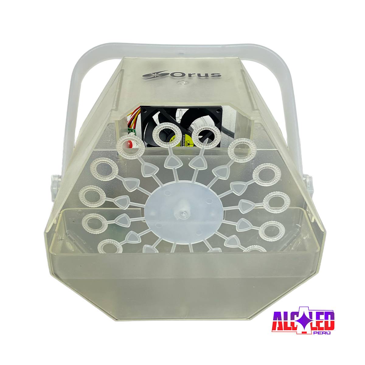 MÁQUINA DE BURBUJAS CON LUCES LED CON CONTROL REMOTO