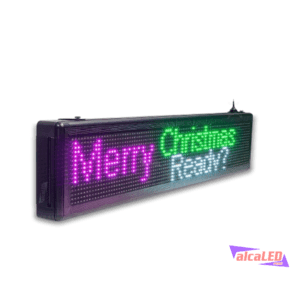 Letrero P10 con wifi 1m x 20cm full color