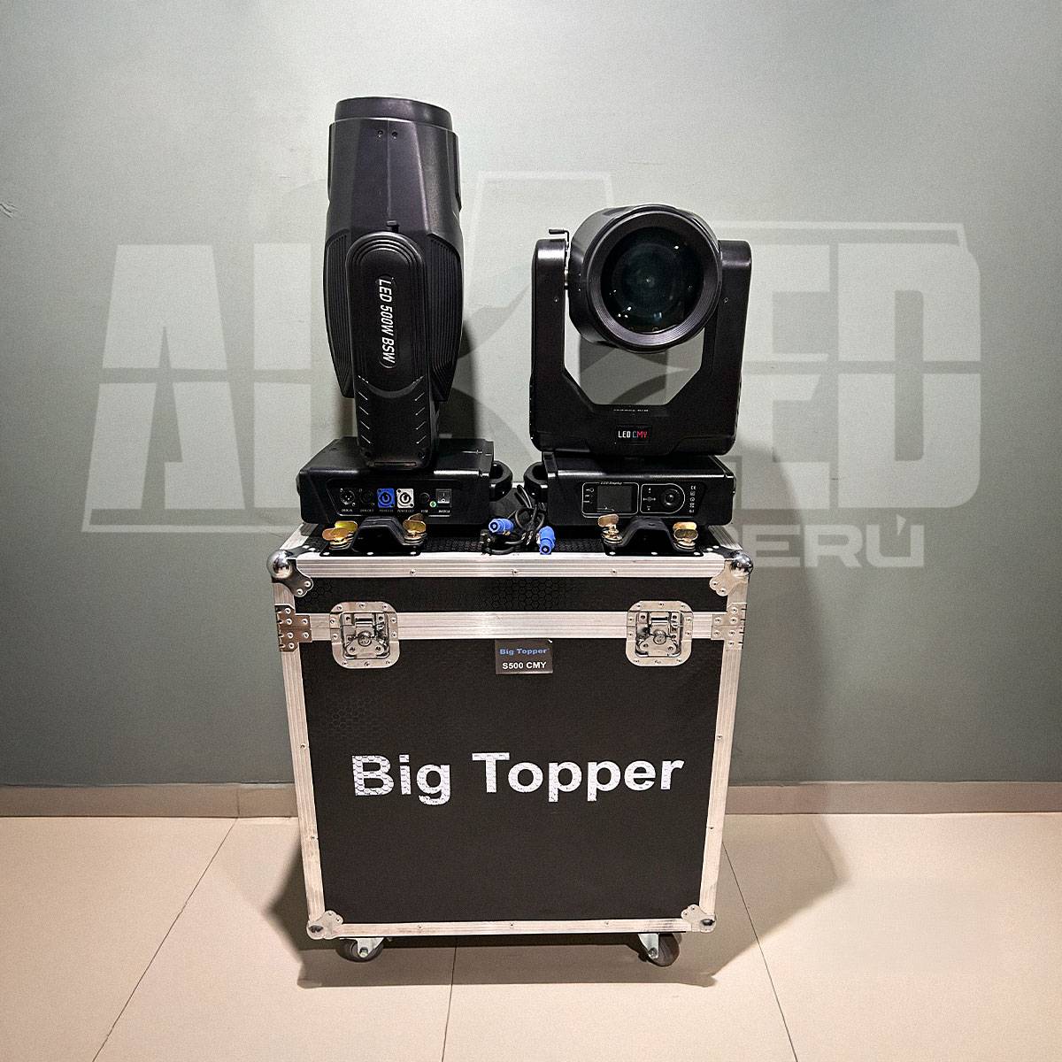 KIT DE 2 CABEZAS MOVILES BIG TOPPER S500 CMY MAS FLYGHT CASE - Imagen 3