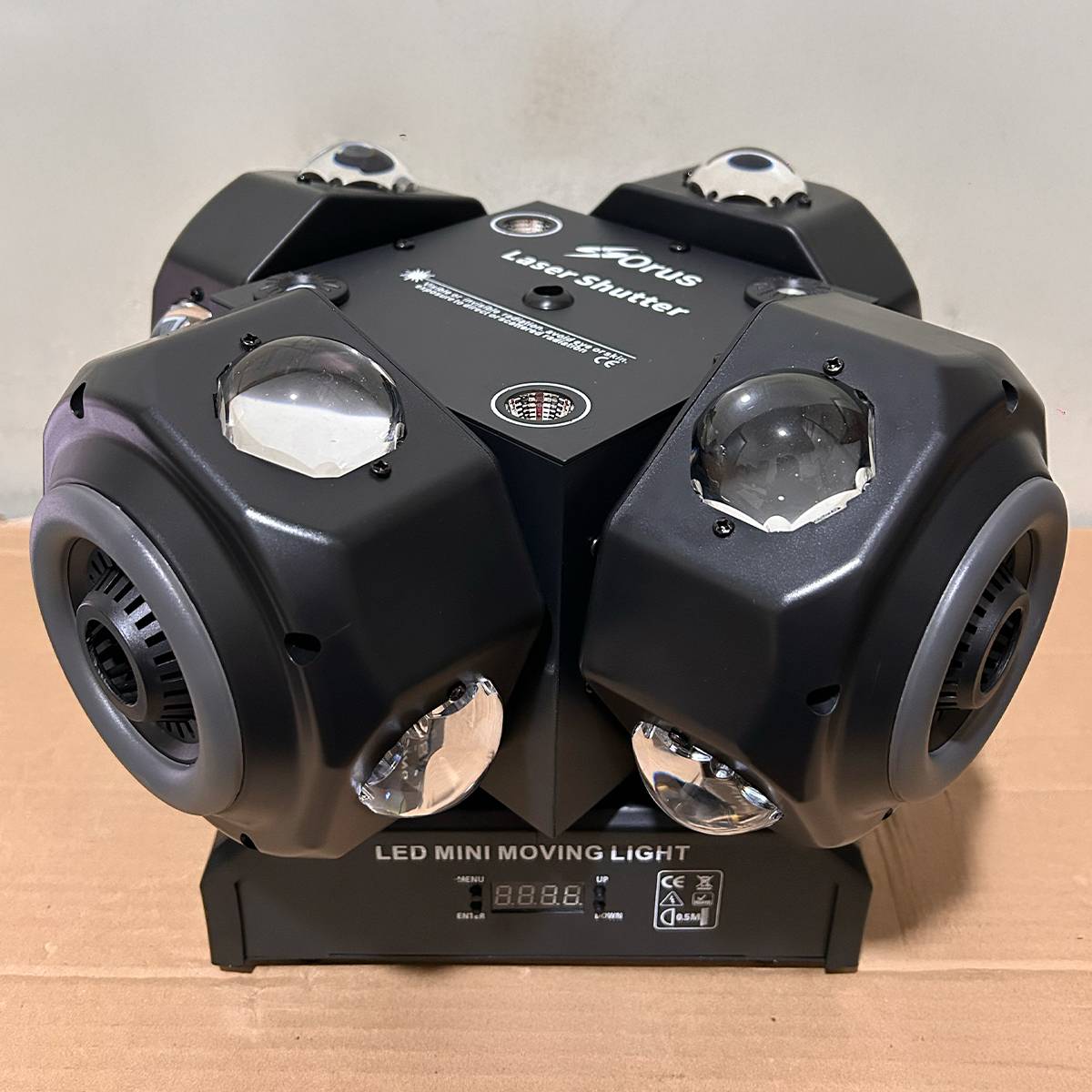 BOLA LOCA 4 CABEZAS CON LASER RG Y ARO LED - Imagen 4