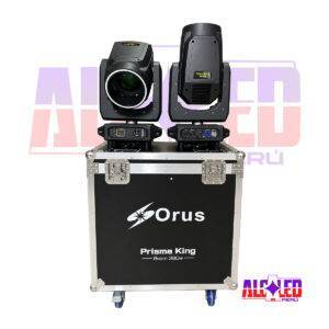 KIT DE 2 CABEZAS MOVILES ORUS BEAM380W CON GOBOS DE VIDRIO BEAM MAS CASE