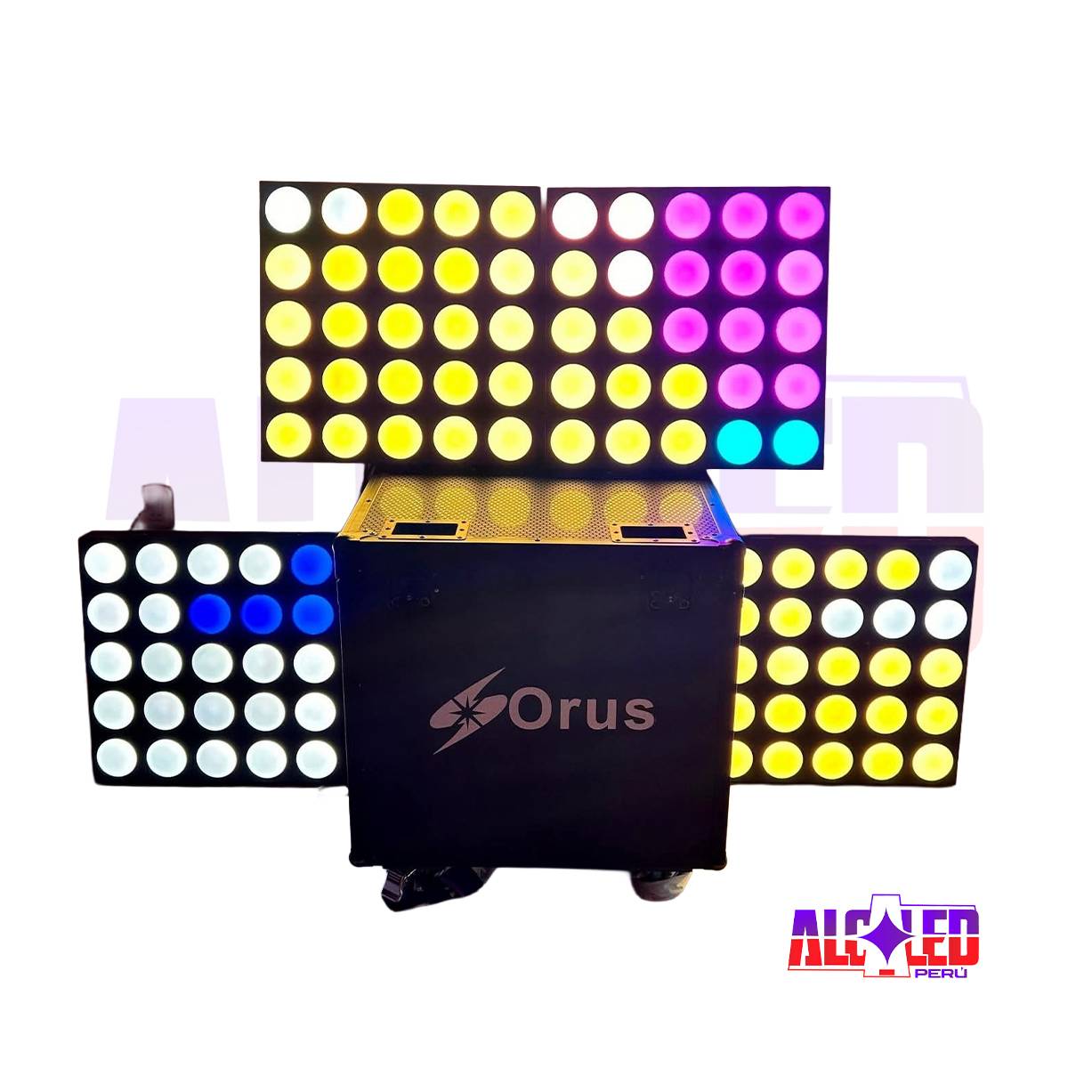KIT DE 4 MATRIX ORUS 25X10W MÁS FLYGHT CASE