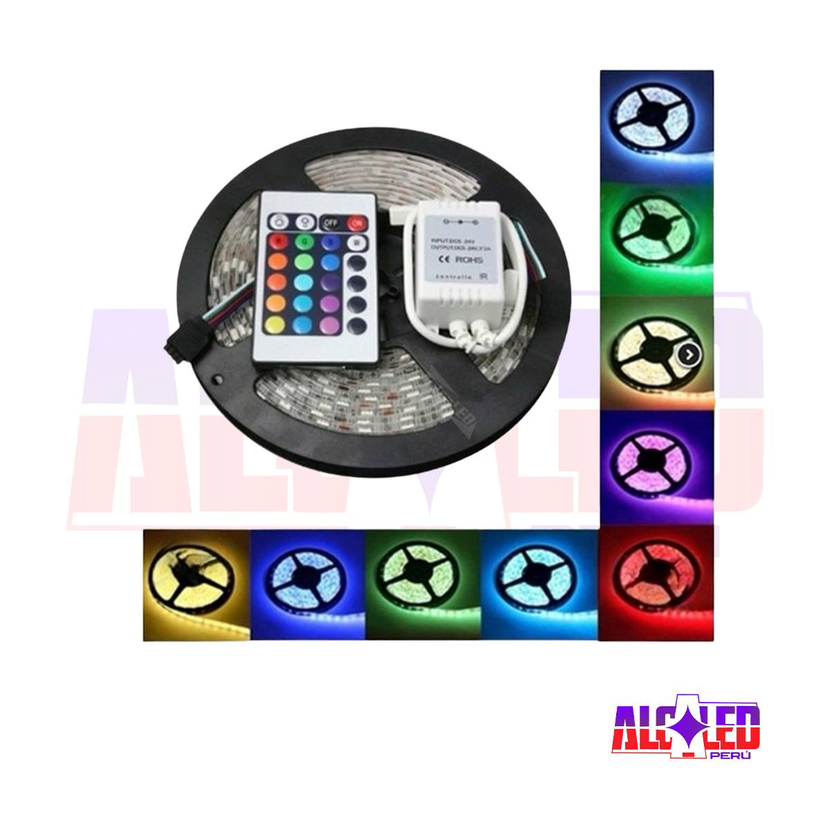 CINTA LED RGB DE 5 METROS COMPLETO