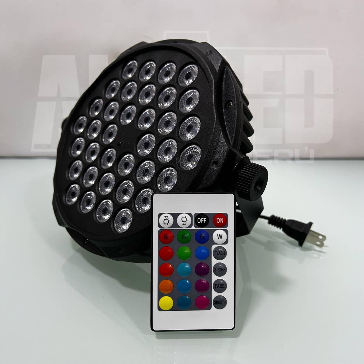 MINI PAR LED 36X3W CON CONTROL REMOTO - Imagen 2