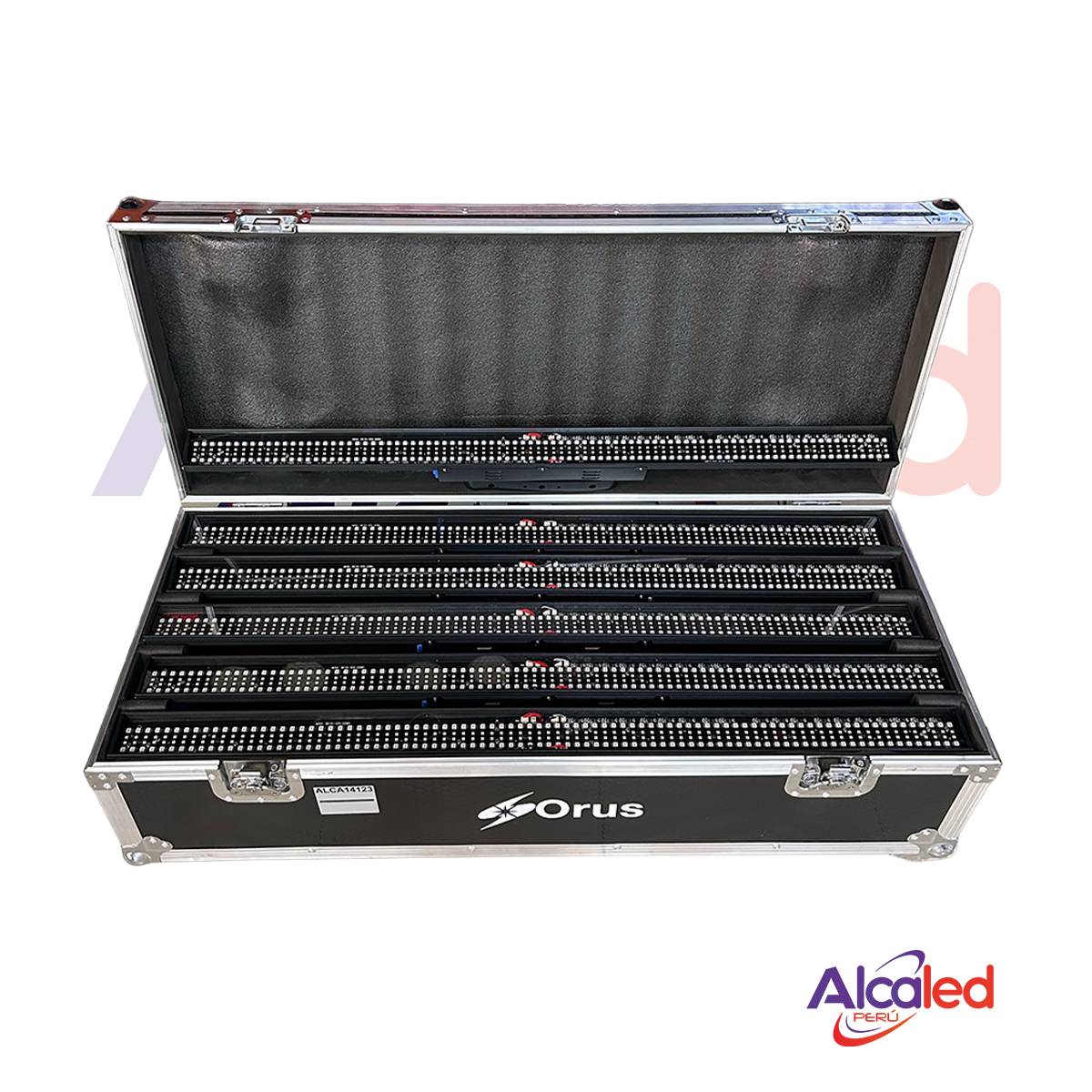 KIT DE 10 BARRAS PIXEL 352 LEDS MAS FLYGHT CASE