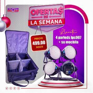 OFERTA SEMANAL 4 parleds lpc007 + su mochila