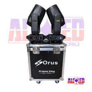 KIT DE 2 CABEZAS MOVILES ORUS BEAM300W CON GOBOS DE VIDRIO BEAM MAS CASE