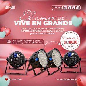 PROMO DE 4 PAR LED LPC007 BIG DIPPER