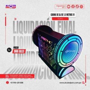 CABINA DE DJ DE 1.5 METROS V1