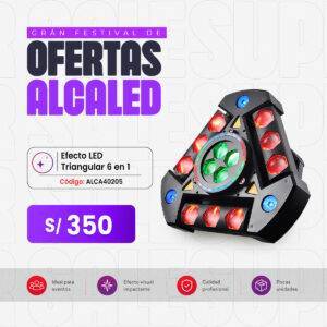 EFECTO LED TRIANGULAR 6 EN 1