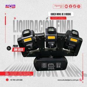 CABEZA MÓVIL DE 3 RUEDAS CON CORTADORA