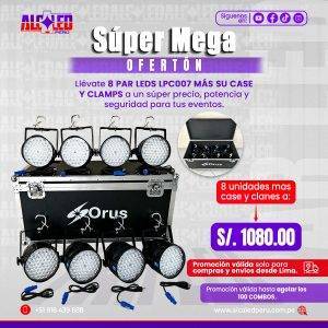 SUPER MEGA OFERTÓN DE 8 PAR LEDS BIG DIPPER LPC007 MAS CASE Y CLANES