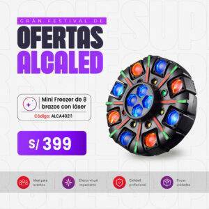 MINI FREEZER DE 8 BRAZOS CON LASER