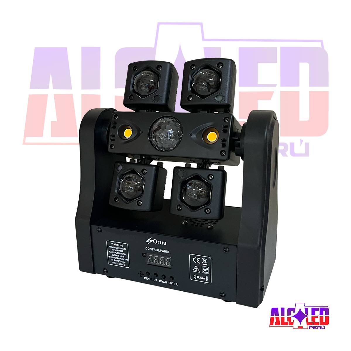SUPER EFECTO LED 4 EN 1 RGBW CON LASER