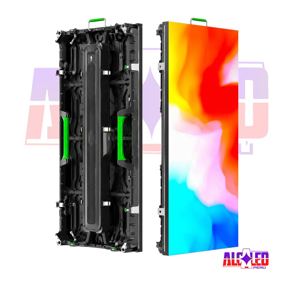 KIT DE 3 METROS DE PANTALLA LED P3.91 PARA INTERIORES 100X50CM MAS FLYGHT CASE