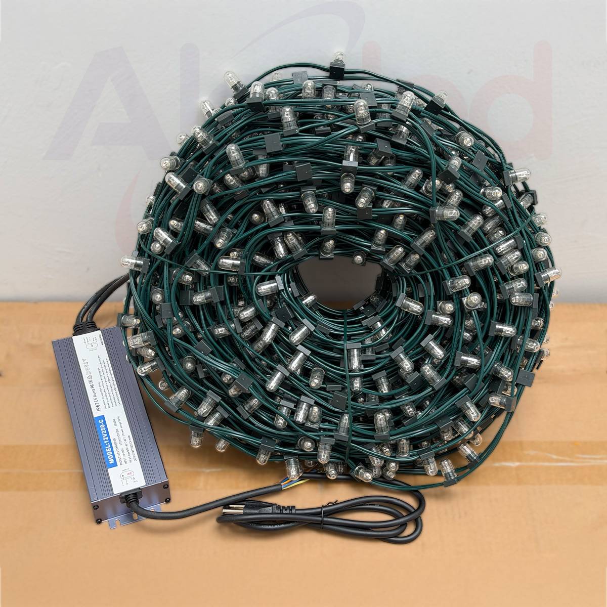 ROLLO DE 100 METROS CABLE VERDETIVOLED LUZ CALIDA (1000 LEDS) - Imagen 3