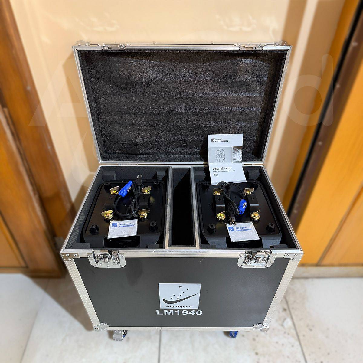 KIT DE 2 CABEZAS MOVILES WASH BIG DIPPER 19X40W MAS FLYGHT CASE - Imagen 3